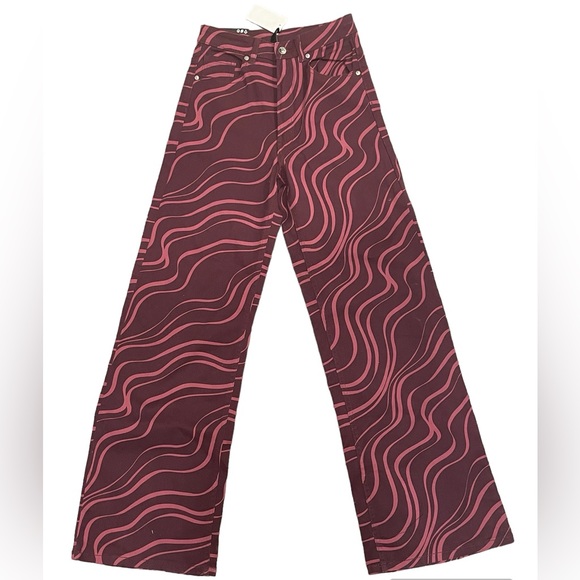 H&M WIDE LARGE HIGH WAIST PANTS - Picture 2 of 4